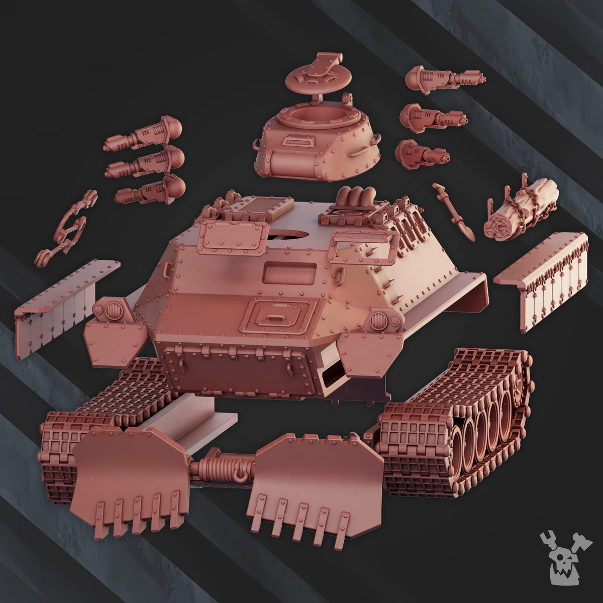 Tabletop Terrain Miniature Arctic Hammer APC
