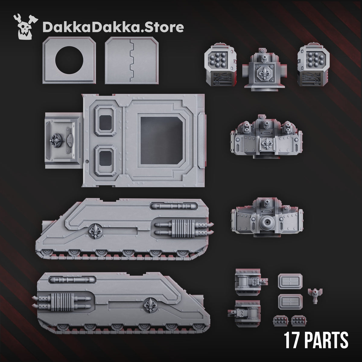 Tabletop Terrain Miniature Armored personnel carrier of the War Sisters (+ update)