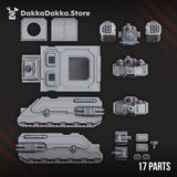Tabletop Terrain Miniature Armored personnel carrier of the War Sisters (+ update)