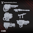 Tabletop Terrain Miniature Armored Stompermech Guns