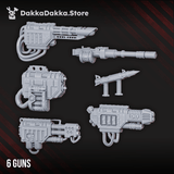 Tabletop Terrain Miniature Armored Stompermech Guns