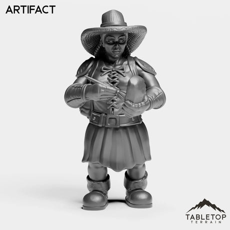 Tabletop Terrain Miniature Artifact Dwarf Archaeoloigist Female