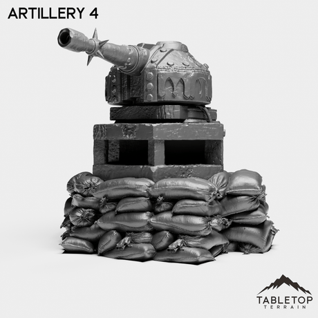 Tabletop Terrain Miniature Artillery 4 Artillery