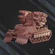 Tabletop Terrain Miniature Artillery Tank "Red Napoleon" RN-937