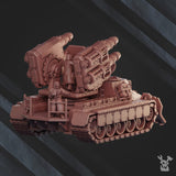 Tabletop Terrain Miniature Artillery Tank "Red Napoleon" RN-937