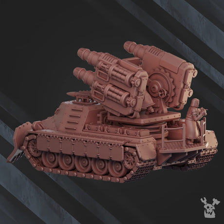 Tabletop Terrain Miniature Artillery Tank "Red Napoleon" RN-937