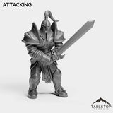 Tabletop Terrain Miniature Attacking Culled Knights Footman
