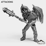 Tabletop Terrain Miniature Attacking Demon Dark Knight