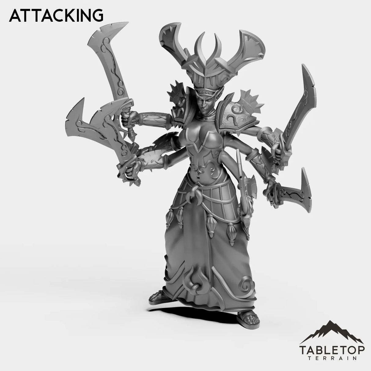 Tabletop Terrain Miniature Attacking Demon Mother