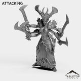 Tabletop Terrain Miniature Attacking Demon Mother