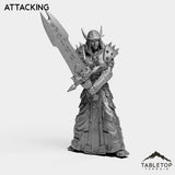 Tabletop Terrain Miniature Attacking DK Blood Elves Female