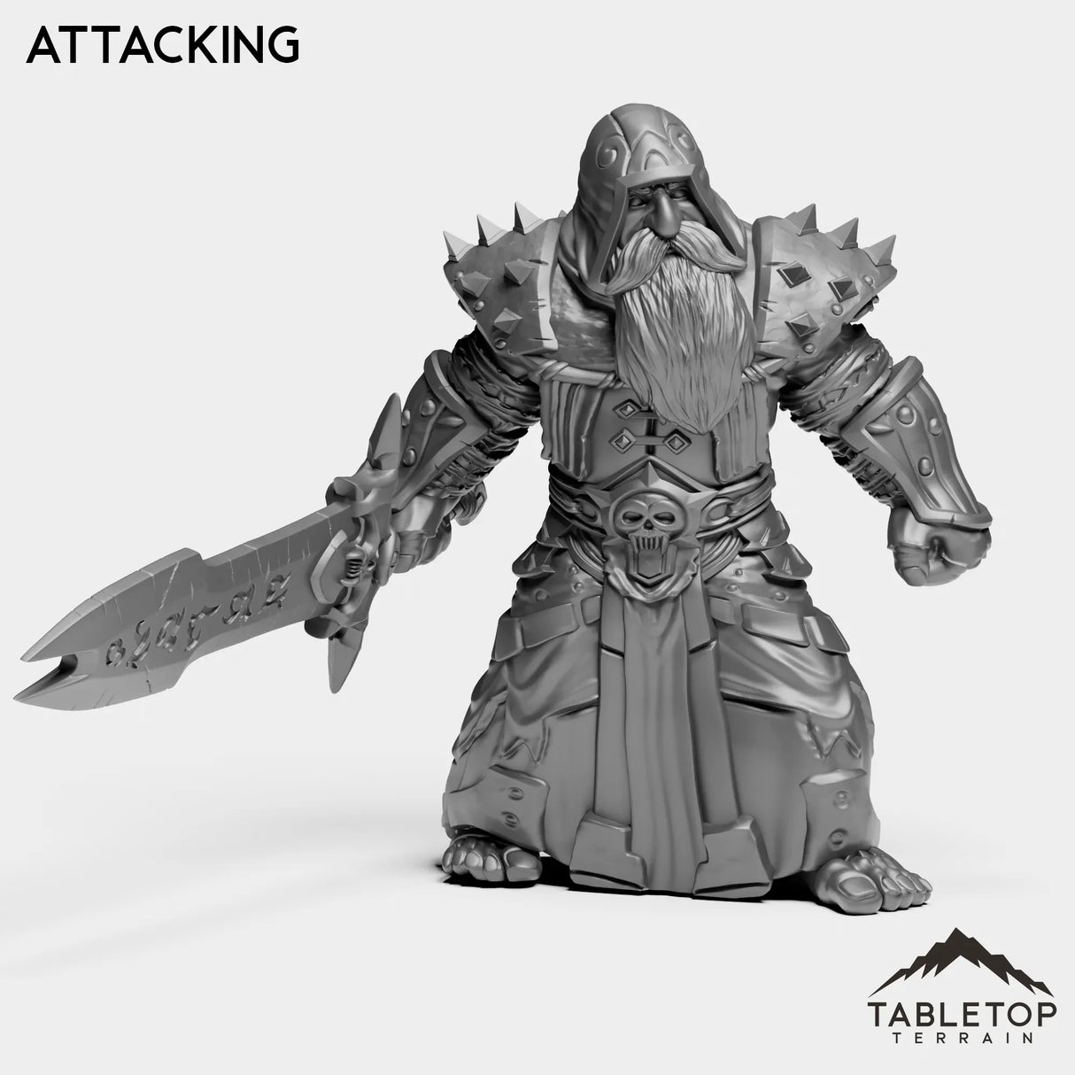 Tabletop Terrain Miniature Attacking DK Dwarves