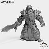 Tabletop Terrain Miniature Attacking DK Dwarves