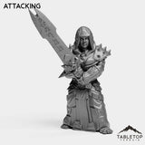Tabletop Terrain Miniature Attacking DK Dwarves Female