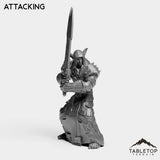 Tabletop Terrain Miniature Attacking DK Elves