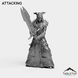 Tabletop Terrain Miniature Attacking DK Exiled Female