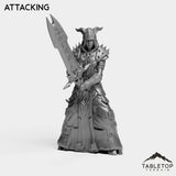 Tabletop Terrain Miniature Attacking DK Exiled Female