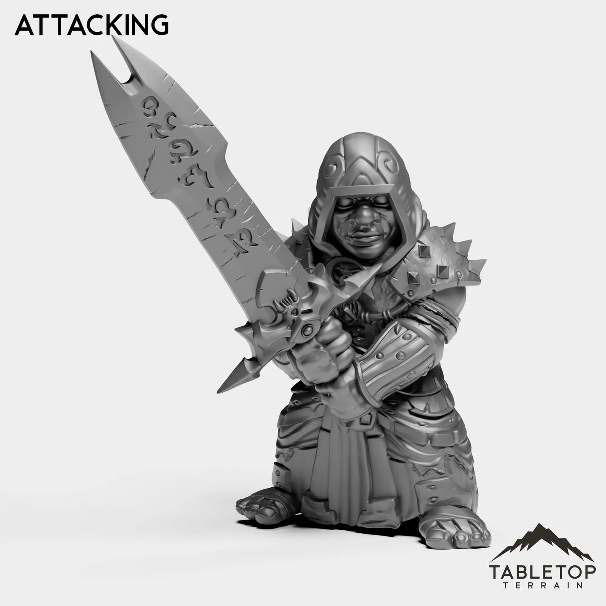 Tabletop Terrain Miniature Attacking DK Gnomes