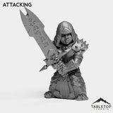 Tabletop Terrain Miniature Attacking DK Gnomes Female