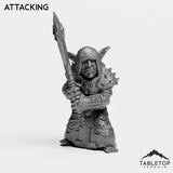Tabletop Terrain Miniature Attacking DK Goblin