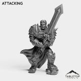 Tabletop Terrain Miniature Attacking DK Horseman King