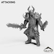 Tabletop Terrain Miniature Attacking DK Horseman Leader