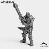 Tabletop Terrain Miniature Attacking DK Horseman Priestess