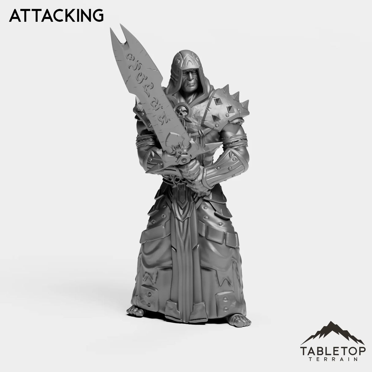 Tabletop Terrain Miniature Attacking DK Human