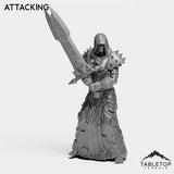 Tabletop Terrain Miniature Attacking DK Human Female