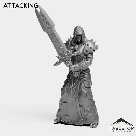 Tabletop Terrain Miniature Attacking DK Humans Female