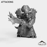 Tabletop Terrain Miniature Attacking DK Minotaur