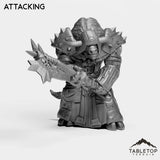 Tabletop Terrain Miniature Attacking DK Minotaurs