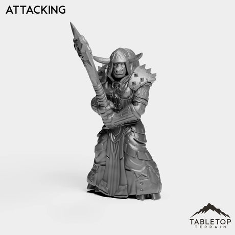Tabletop Terrain Miniature Attacking DK Minotaurs Female