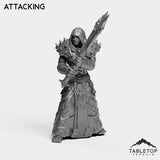 Tabletop Terrain Miniature Attacking DK Orc Female