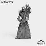 Tabletop Terrain Miniature Attacking DK Troll Female