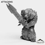 Tabletop Terrain Miniature Attacking DK Werewolf