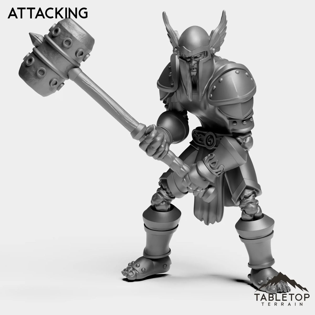 Tabletop Terrain Miniature Attacking Fallen Hero