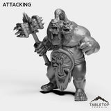 Tabletop Terrain Miniature Attacking Fallen Ogre High Mage