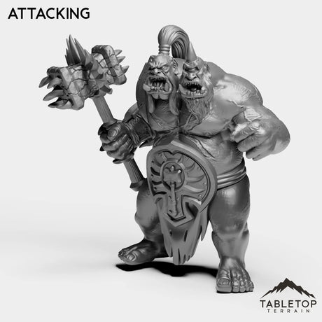 Tabletop Terrain Miniature Attacking Fallen Ogre High Mage