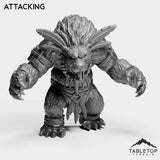 Tabletop Terrain Miniature Attacking Furbolg Feral
