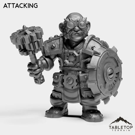 Tabletop Terrain Miniature Attacking Gnome High Tinkerer