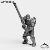 Tabletop Terrain Miniature Attacking Highland Warlord