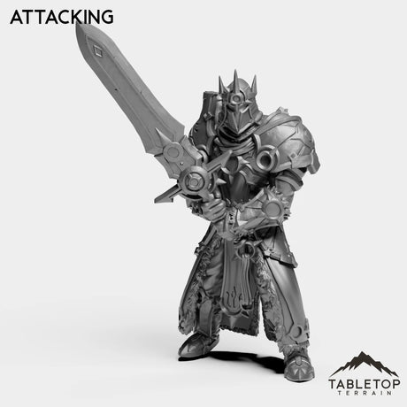 Tabletop Terrain Miniature Attacking Highland Warrior