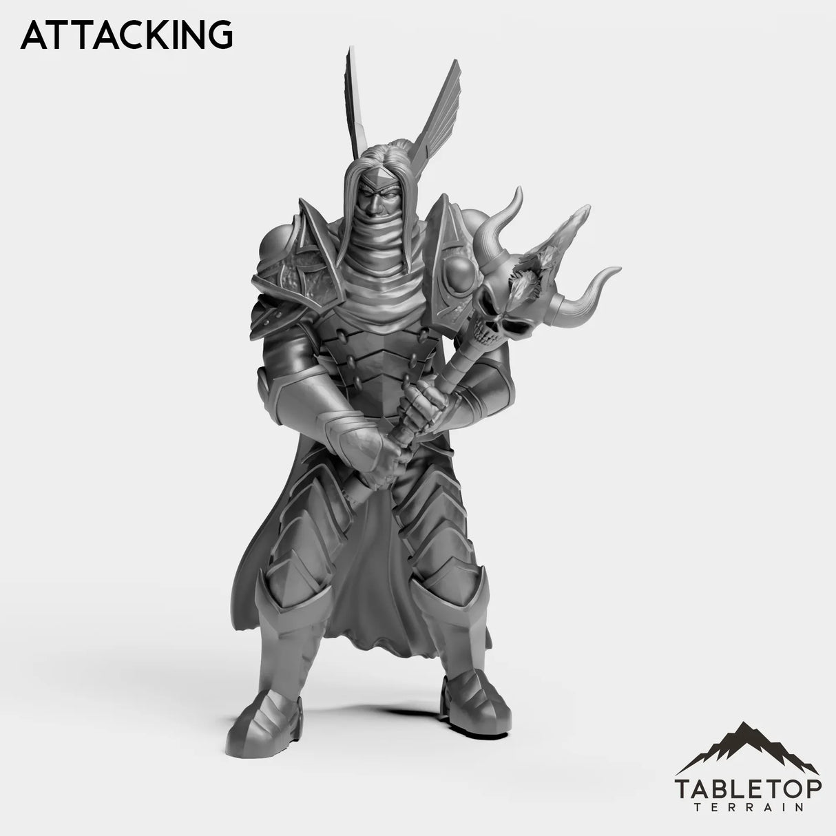 Tabletop Terrain Miniature Attacking Horseman Boss 4