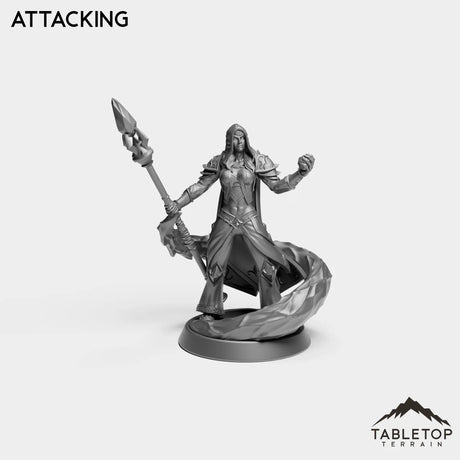 Tabletop Terrain Miniature Attacking Human Frost Sorceress