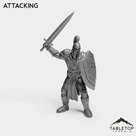 Tabletop Terrain Miniature Attacking Human Guard