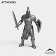 Tabletop Terrain Miniature Attacking Human Guard Female