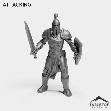 Tabletop Terrain Miniature Attacking Human Guard Female