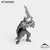 Tabletop Terrain Miniature Attacking Human Priest Emperor