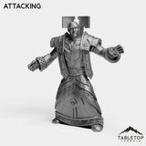 Tabletop Terrain Miniature Attacking Human Priest Tier 1